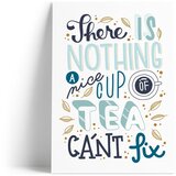 Printintin Print z motivom A Nice Cup of Tea, format A4 Cene