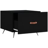  Stolić za kavu crni 50 x 50 x 40 cm od konstruiranog drva | Eponuda.com