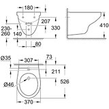 Grohe Bau Ceramic bide konzolni 39433000 | Eponuda.com