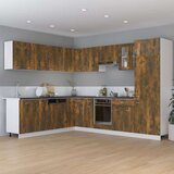 vidaXL Kuhinjska omarica dim. hrast 75,5x75,5x80,5 cm inženirski les | Shoptok.si