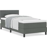 Box Spring Krevet s Dušekom Tamno Sivi 90x200 cm Tkanina | shoptok.hr