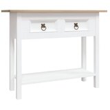  Konzolni stol borovina meksički stil Corona bijeli 90x34,5x73cm | shoptok.hr