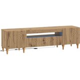 vidaXL LED TV kabinet ALKMAAR 153 x 35 x 43 cm Hrast artisan - Hrast artisan | shoptok.hr