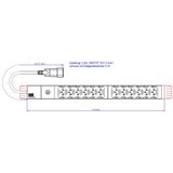 Boschmann PDU Basic ALU 19''1U12xC13 sa bbok. ulaz C14,osig.10A, kabl2m | Eponuda.com