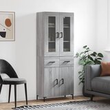  Visoka komoda siva sonome 69,5x34x180 cm od konstruiranog drva | shoptok.hr
