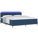  LED Box Spring Krevet s LED trakama Plava 180 x 200 cm tkanina | Eponuda.ba