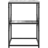  Bocni stol Siva Sonoma 41 x 40 x 60 cm Inženjerska drva i čelik | shoptok.hr