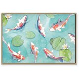  Slika - Pond in Japan 120x80 U prirodnom drvenom okviru | shoptok.hr