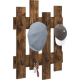 vidaXL Nadwyčajna obešalnik za plašče Dimljen hrast 60 x 3 x 82 cm | Shoptok.si