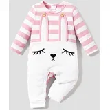 Kombinezon za bebe, Roze-beli