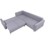 MID.YOU KOTNA SEDEŽNA GARNITURA, gladka tkanina svetlo siva | Shoptok.si