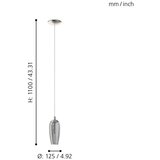 Eglo 96343 - led luster na sajli farsala 1xG9/2,5W/230V | Eponuda.com