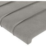  Uzglavlje s ušima svjetlosivo 83 x 23 x 118/128 cm baršunasto | shoptok.hr