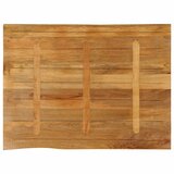 Stolna ploča 90x80x3,8 cm od masivnog drva manga sa živim rubom | shoptok.hr