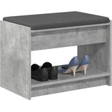  Klupa za hodnik s jastukom Betonsko Siva 63 x 38 x 45 cm | shoptok.hr
