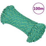 vidaXL Vrv za čoln zelena 3 mm 100 m polipropilen Cene