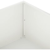  Vrtna saksija 2 kom. Bijela 100 x 100 x 30 cm Čelična vrata | shoptok.hr
