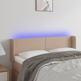  LED uzglavlje boja cappuccina 147x16x78/88 cm od umjetne kože | shoptok.hr