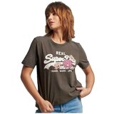 Superdry Majice s kratkimi rokavi T-shirt Vintage Narrative Črna Cene