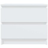  Nočna omarica 2 kosa bela 50x39x43,5 cm iverna plošča, (20624143) | Shoptok.si