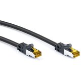 Goobay (91653) SFTP CAT 6A / S/FTP CAT 7 patch 15m črn mrežni povezovalni kabel | Shoptok.si