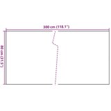 Balkonski zaslon svijetlosmeđi 300 x 80 cm od poliratana | shoptok.hr