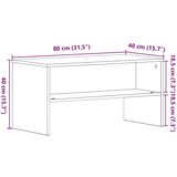 vidaXL TV omarica Črni hrast 80x40x40 cm Inženirski les | Shoptok.si