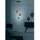 Lesnina XXXL Eglo 390094 - Bakreni luster na sajli CORDOBA 3xE27/40W/230V | Eponuda.com