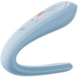 Satisfyer Double Classic - vibrator za pare (moder) | Shoptok.si