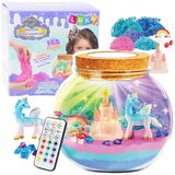 Lean Toys Ustvarjalni komplet za terarij z belo samorogovo LED svetilko in daljinskim upravljalnikom | Shoptok.si