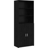  Highboard Crni hrast 70 x 42,5 x 185 cm Konstruirano drvo Cijene