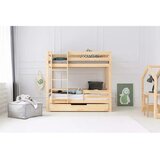 Adeko Pograd/z dodatnim ležiščem otroška postelja s prostorom za shranjevanje z letvenim dnom 80x200 cm v naravni barvi CLPBN – | Shoptok.si