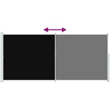  Uvlačiva bočna tenda za terasu 220 x 500 cm crna | shoptok.hr