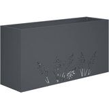  Vrtna saksija 2 kom. Antracit 100 x 30 x 49 cm Čelična vrata | shoptok.hr