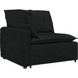  Modularna sofa s jastucima, tkanina, crna | shoptok.hr