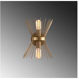 Opviq Zidna lampa KIRPI metalna zlatna 23.*16 *33 cm, 2x E27 ;+Max 40 W, Kirpi - 3092 | shoptok.hr