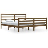 Furnova Posteljni okvir medeno rjav iz trdne borovine 200x200 cm, (21934521) | Shoptok.si
