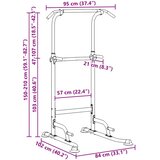 Power toranj za dipove Crna 102 x 95 x 210 cm | Eponuda.ba