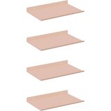  Polica na zidu s policom Zidne 4 pcs Ružičasta 30 x 18 x 2 5 cm - Ružičasta 30 x 18 cm 4 | shoptok.hr