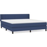 Maison Chic Box spring postelja - Vzmetna postelja z vzmetnico modra 160x200 cm blago SL14762, (21882414) | Shoptok.si