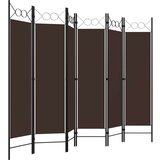 Sobna pregrada sa 6 panela smeđa 240 x 180 cm | shoptok.hr