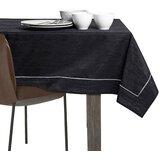 AmeliaHome stolnjak Vesta s man&amp;scaron;etom i obrubom 110x200 cm, crna Slike