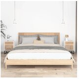  Noćni ormarići 2 kom bijeli 40 x 30 x 55 5 cm od drva i željeza | shoptok.hr