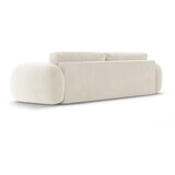 Cosmopolitan Design Kremno bela žametna raztegljiva/s prostorom za shranjevanje sedežna garnitura 262 cm Tonale – | Shoptok.si