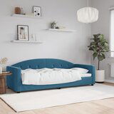 The Living Store Raztegljiva postelja modra 80x200 cm žamet - Raztegljiv Kavč, (21450204) | Shoptok.si