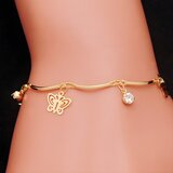 IZMAEL Zapestnica Gold Butterfly - Zlata | Shoptok.si