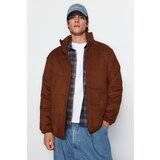 Trendyol Winter Jacket - Brown - Basic