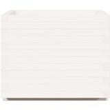  Vrtno cvetlično korito belo 60x60x49,5 cm trdna borovina | Shoptok.si