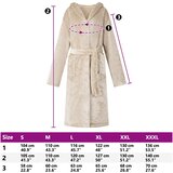  Kupaći kaput s kapuljačom Bež s Flanel | shoptok.hr