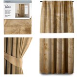 Restilo Žuta baršunasta zavjesa AmeliaHome Velvety Simple, 245 x 140 cm | shoptok.hr
